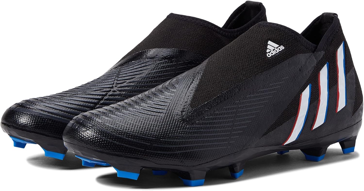 adidas Tênis de futebol unissex Edge.3 sem cadarço com solo firme